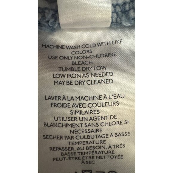 We The Free Size 10 Distressed Denim Mini Skirt With Frayed Hem - Picture 12 of 12